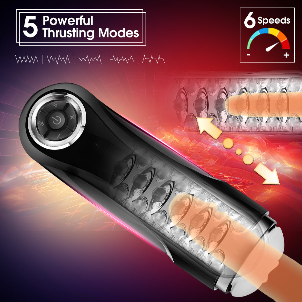 sex toys for sissy men husxiao66 Male Masturbator Hands Free Play Automatic Stroker Intelligent  Heat Deep Throat Suck Lick Knead Soft Oral Cup for Men Sex-Toys T-shirt main image 0