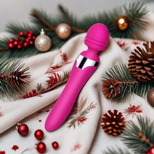 Lade das Bild in den Galerie-Viewer, Dual Sensation AV Vibrator - Magnetic Rechargeable Silicone Vibrating and Rotating AV Wands
