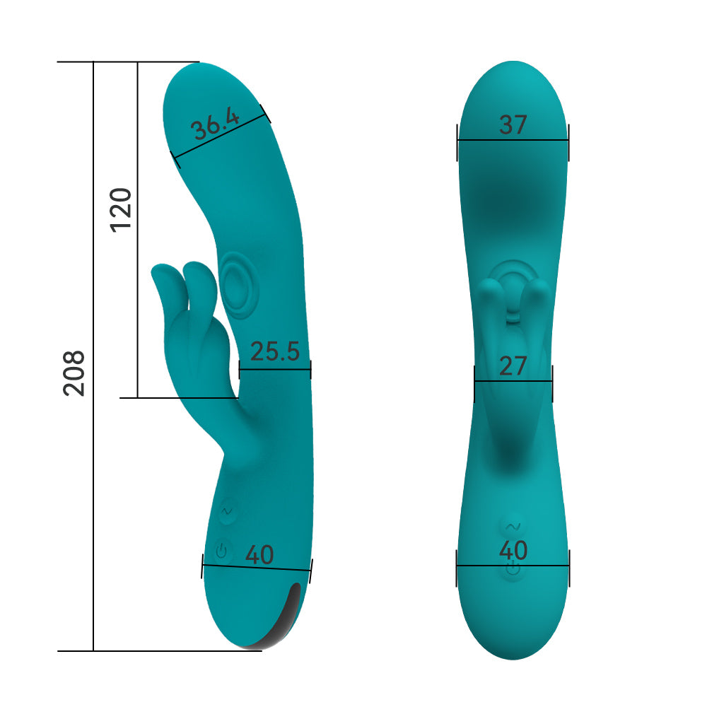 Bunny throb Rabbit vibrator magnetic rechargeable silicone vibrator