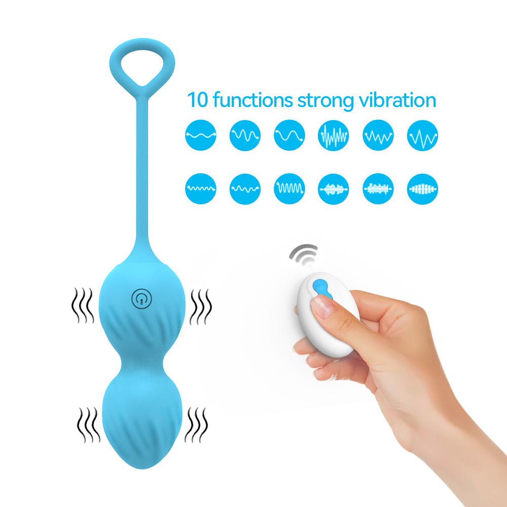 10 functions strong vibration, kegel muscles, large ben wa balls