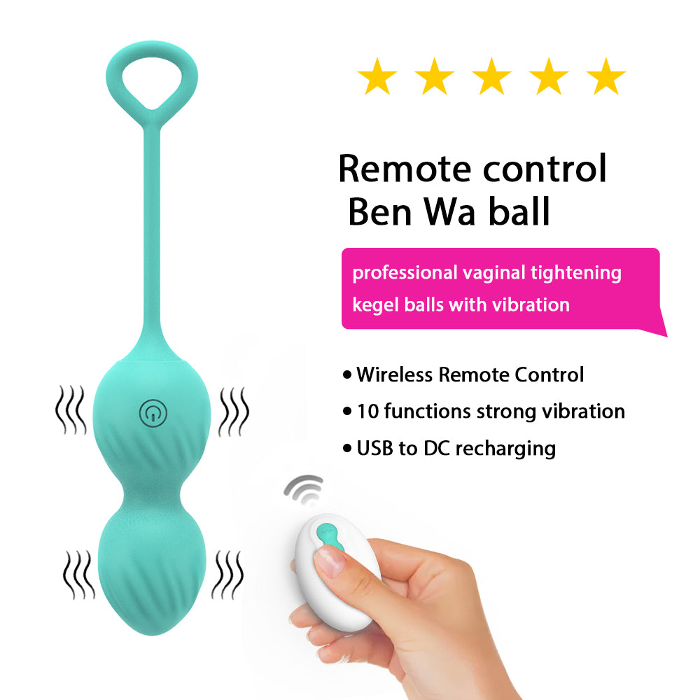 remote control ben wa ball. strong vibration, purpose of kegal balls,  Vaginal Dumbbell, kegels benefits