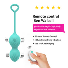 Load image into Gallery viewer, remote control ben wa ball. strong vibration, purpose of kegal balls,  Vaginal Dumbbell, kegels benefits
